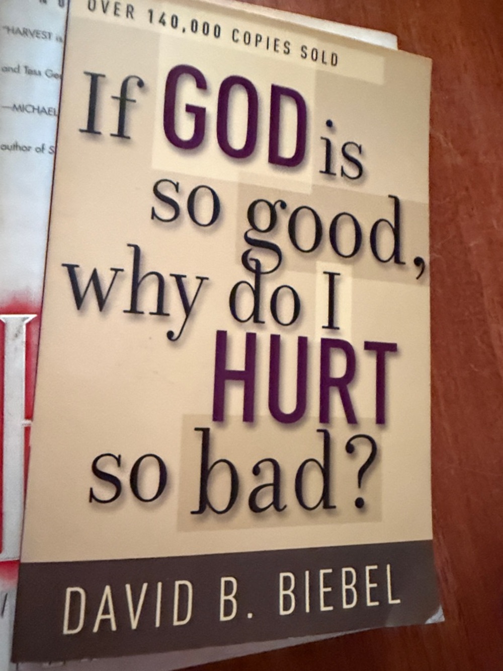 If God Is So Good Why Do I Hurt So Bad? Wall Art - Cream and Purple